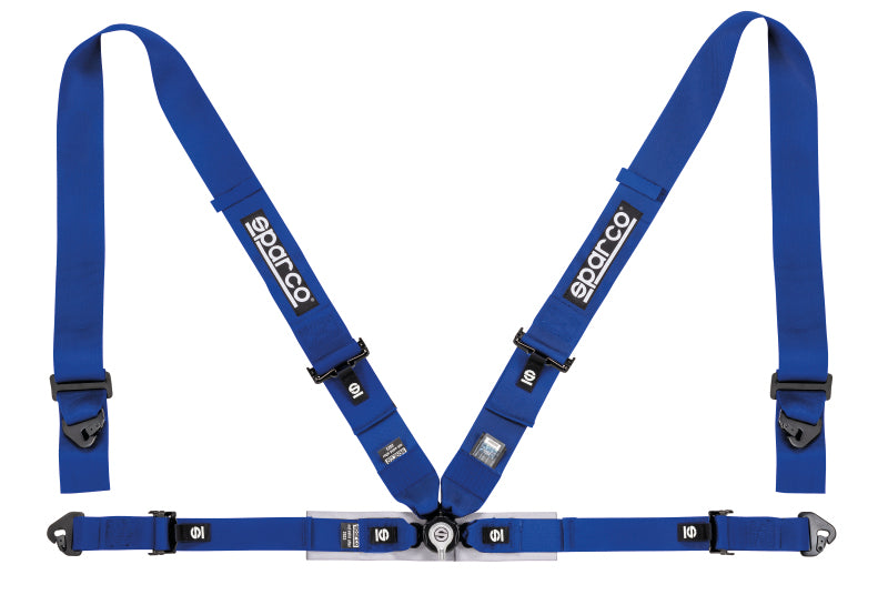 Sparco 04716M1AZ 3 to 2 in. 4-Point Competition Belt Harness&#44; Blue