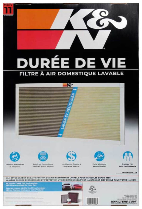 K&N 20X30X1 Hvac Furnace Air Filter, Lasts A Lifetime, Washable, Merv 11, The