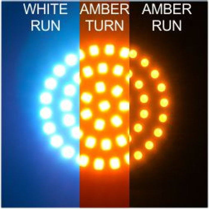 Letric Lighting Co Cvo Bullet Led Insert Switchback White/Amber Hi-Lo LLC-BJSWAA
