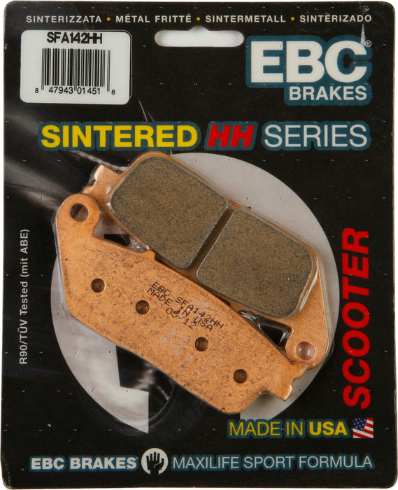 EBC Brakes SFA142HH Sintered Scooter Brake Pad, black