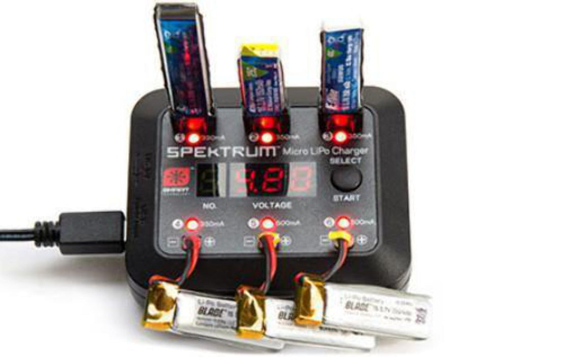 Spektrum S63 Micro 1S USB LiPo Charger