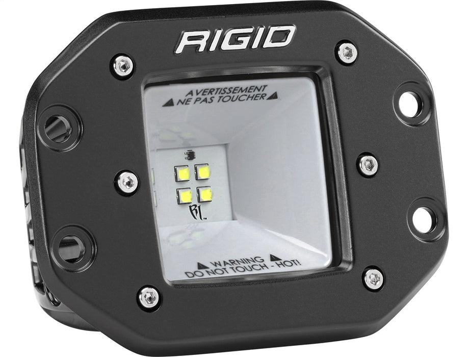 Rigid 2X2 115 Degree Dc Led Scene Light, Flush Mount, Black Housing, Single 681523