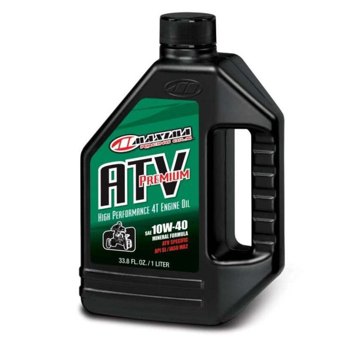 Maxima Atv Premium 4T 10W-40 Motorcycle Engine Oil 1 Liter Bottle 33901