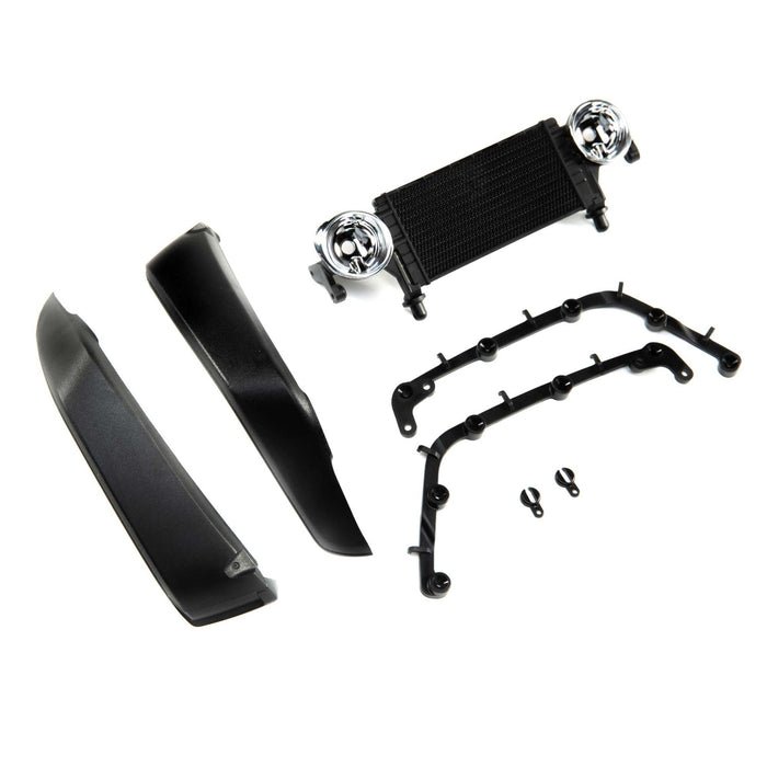 Axial Radiator & Front Fenders compatible with Jeep JLU SCX10III AXI230020 Elec Car/Truck Replacement Parts