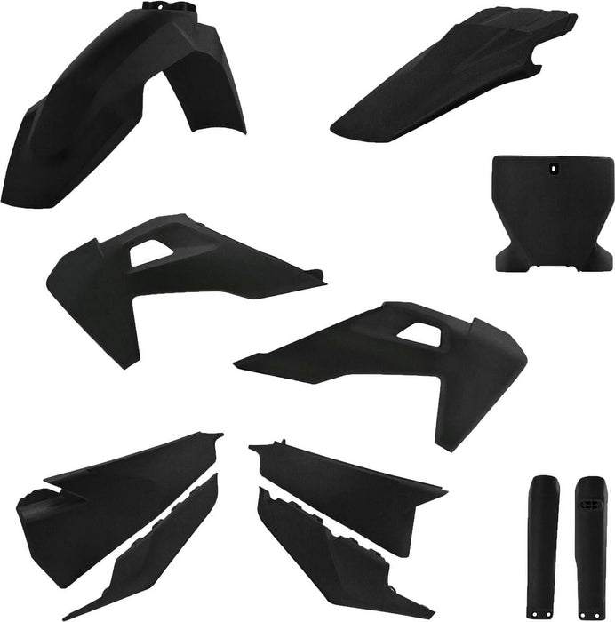 Acerbis Full Plastic Kit (Black Metallic) For 19-22 Husqvarna Fc250 2726557440