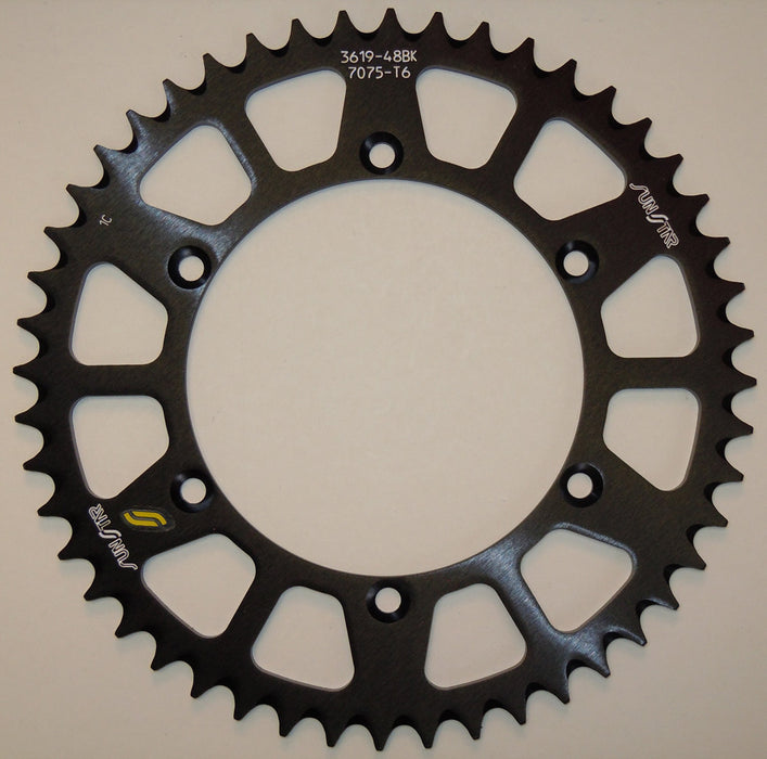 Sunstar 5-361952BK Black Anodized Works Triplestar Aluminum Sprocket