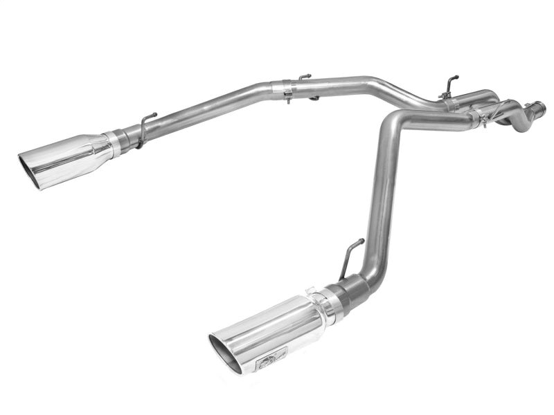 aFe MACHForce XP DPF-Back Exhaust 3in SS w/ 5in Polished Tips 2014 Compatible with Dodge Ram 1500 V6 3.0L EcoDiesel 49-42045-P