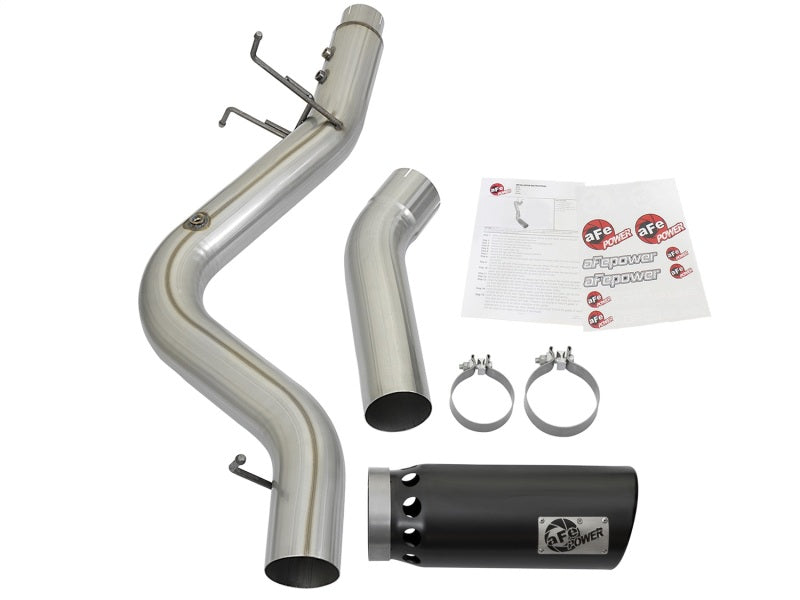 aFe ATLAS 5in DPF-Back Aluminized Steel Exhaust System GM Diesel Trucks 2017 V8 6.6L (td) L5P 49-04085-B