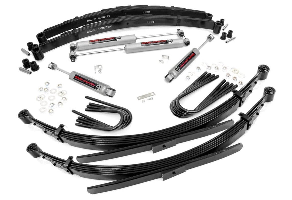 Rough Country 4 Inch Lift Kit 52" Rr Spring fits gmc C15/K15 Truck/Half-Ton Suburban (69-72) 18030