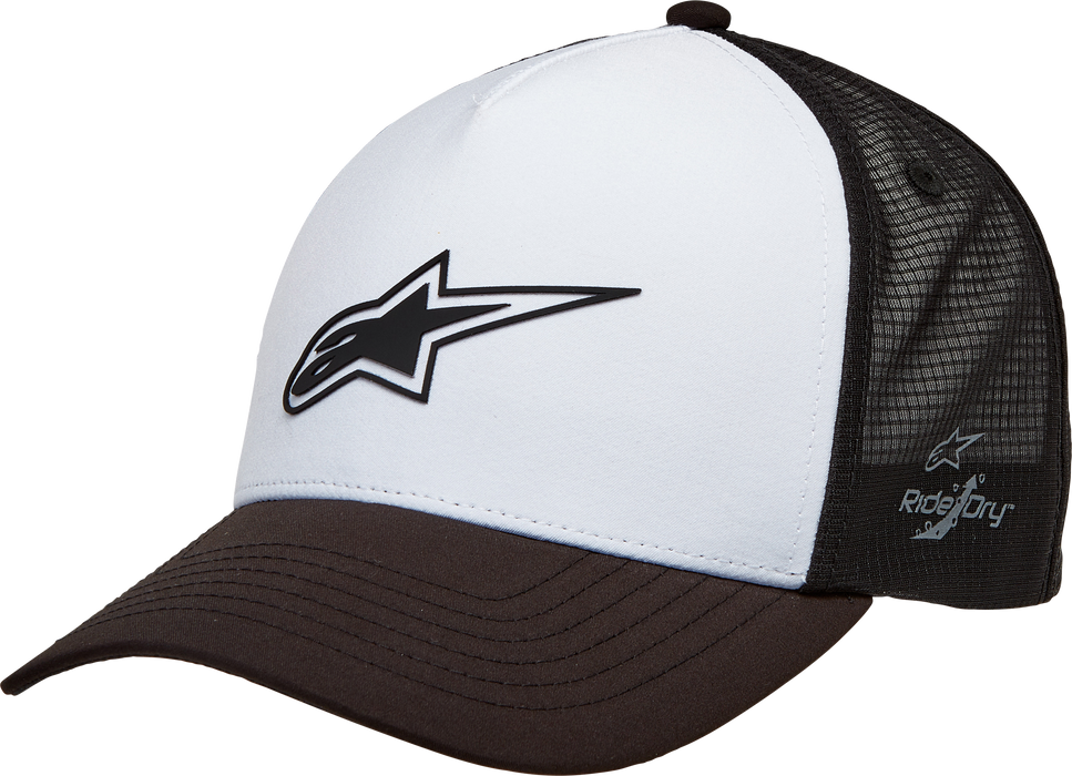 Alpinestars Standard Advantage Tech Trucker Hat, White/Black