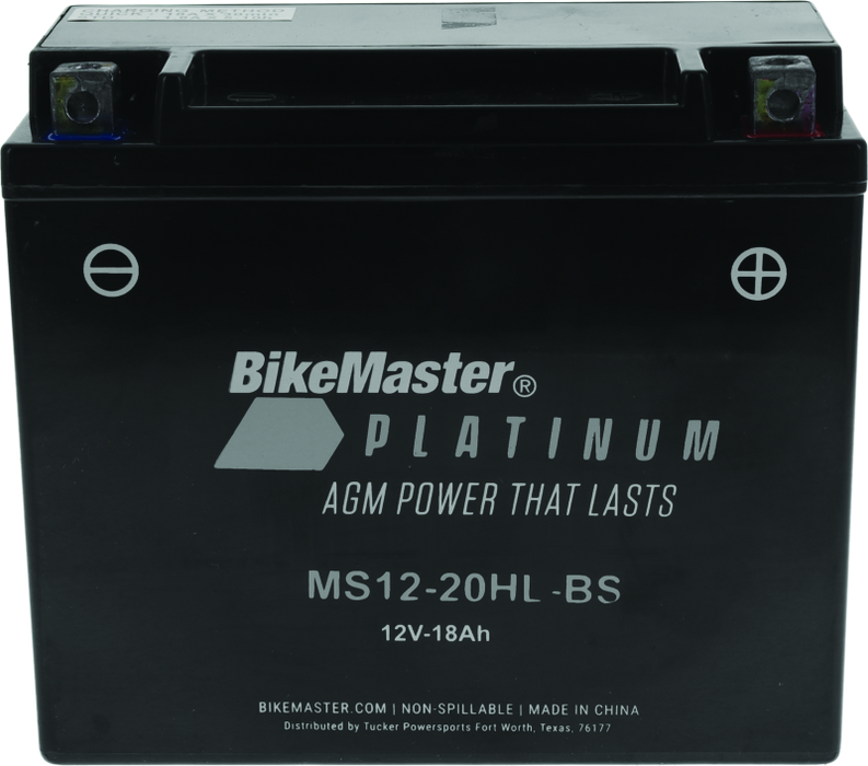 BikeMaster Platinum Batteries MS12-20HL-BS