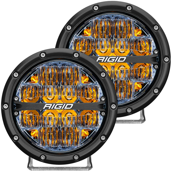 Rigid 36206 - 360-Series 6" LED Off-Road Drive Beam w/Amber Backlight