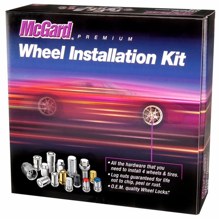 McGard 84527 Black Cone Seat Wheel Installation Kit (M14 X 1.5 Thread Size - for 5 Lug Wheels