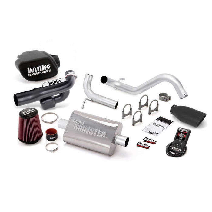 Banks Power 12-14 compatible with Jeep 3.6L Wrangler (All) 2dr Stinger Sys w/ AutoMind SS Single Exh w/ Black Tip 51348-B