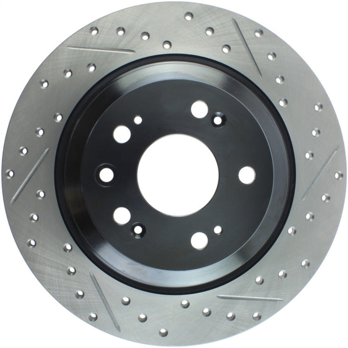 Stoptech Sport Drilled & Slotted Brake Rotor; Rear Left 127.40074L