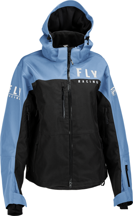 Fly Racing 2023 Women's Carbon Jacket (Black/Blue, X-Small)