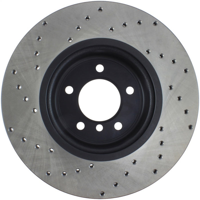 StopTech Sport Cross Drilled Brake Rotor Front Right 128.34104L