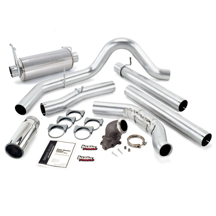 Banks Power 00-03 Ford 7.3L / Excursion Monster Exh w/ Power Elbow SS Single Exh w/ Chrome Tip 48654