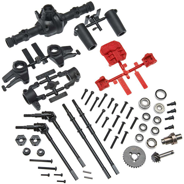 Axial AX31438 AR44 Locked Axle Set Front/Rear Complete AXIC1438 Elec Car/Truck Replacement Parts