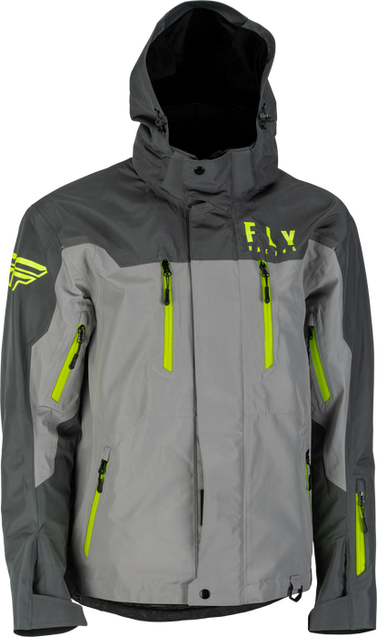 Fly Racing 2023 Incline Jacket (Black/Grey/Hi-Vis, Large)