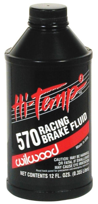 Wilwood Brake Fluid, 570 Hi-Temp Racing, Dot 3, 12 Oz Bottle, Each 290-0632
