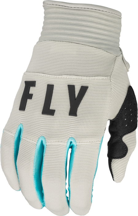 Fly Racing 2023 Youth F-16 Gloves (Light Grey/Sky Blue, Youth Large)