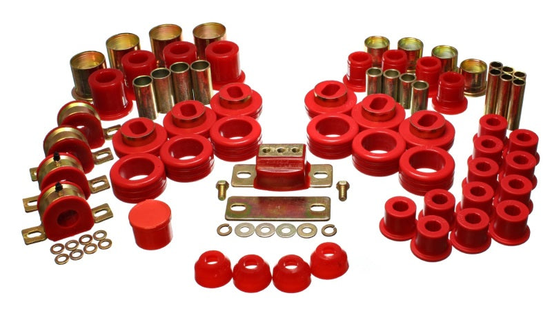 Energy Suspension 81-87 Chevy/GMC 2WD 1/2 Ton PickUp Red Hyper-flex Master Bushing Set 3.18108R