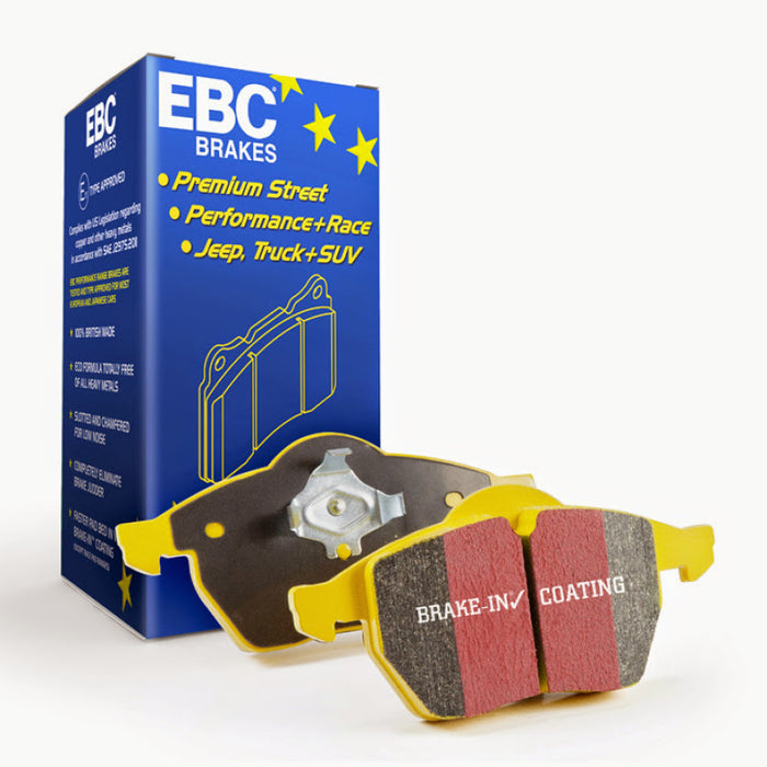 EBC Brakes Yellowstuff 4000 Series Street and Track Brake Pad Set Fits select: 2015-2021 FORD F150, 2018-2019 TOYOTA CAMRY