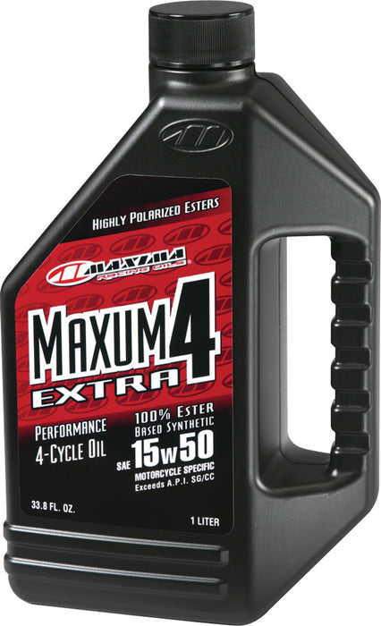 Maxima (169128 Extra4 10W-40 Synthetic 4T Motorcycle Engine Oil - 1 Gallon