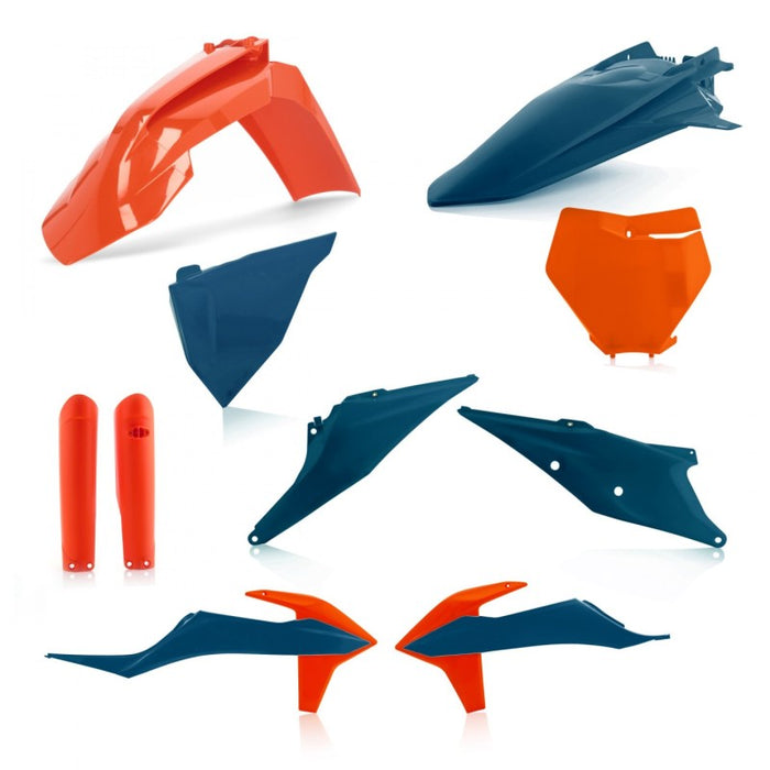 Acerbis 2726497302 Full Plastic Kit - Orange/Dark Blue