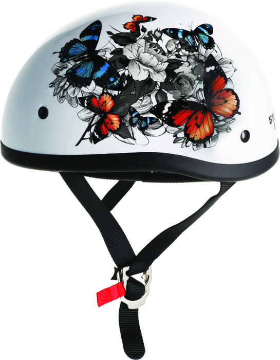 Skid Lid White Rose Helmet 649526
