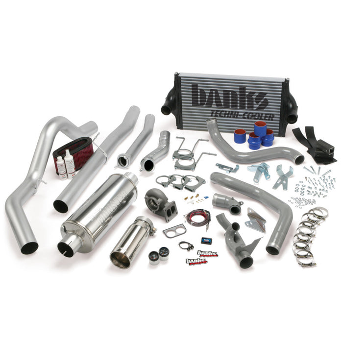 Banks Power 94-97 Ford 7.3L CCLB Man PowerPack System SS Single Exhaust w/ Chrome Tip 46361