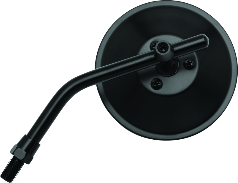 BikeMaster Round Adjustable Arm Mirror 4", Black