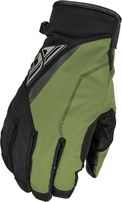 Fly Racing 2023 Snow Title Long Glove (Black/Olive, XX-Large)