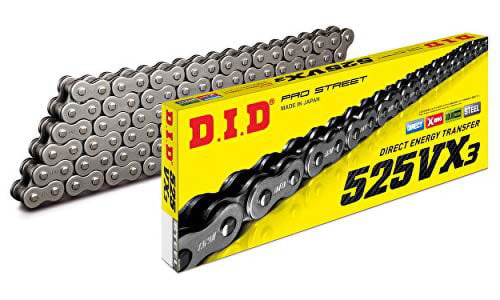 D.I.D 525VX3X110ZB 525VX3 X-Ring Series Chain 110 Links Natural