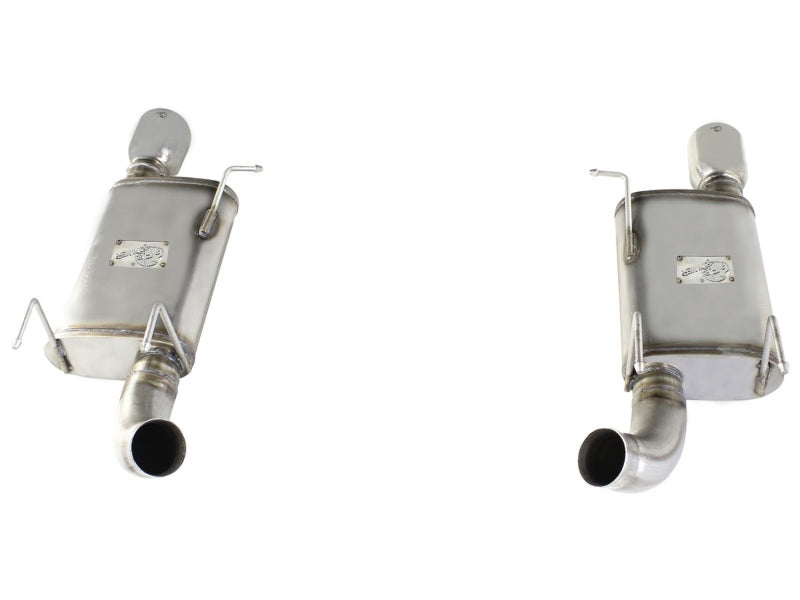 aFe MACHForce XP Exhaust 11-14 Ford Mustang GT V8-5.0L 3in. SS Axle-Back w/Polished Tips 49-43052-P