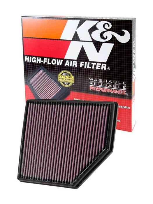 K&N 33-2418 Air Panel Filter for VOLVO S80 L6-3.2L F/I, 2008-2015