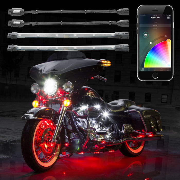 Xk Glow Ks-Moto-Mini Mini Accent Light App Kit 8Pc