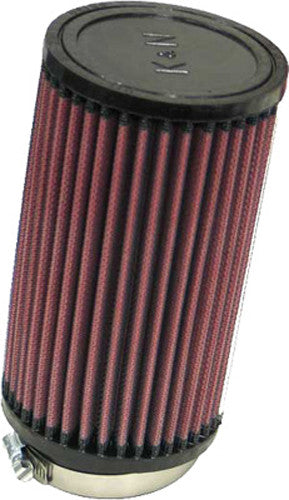 K&N Universal Clamp-On Air Intake Filter: High Performance, Premium, Washable, Replacement Air Filter: Flange Diameter: 2.75 In, Filter Height: 7 In, Flange Length: 1 In, Shape: Round, RU-1480, black