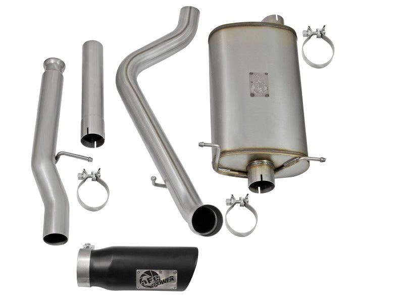 aFe MACHForce XP Exhausts Cat-Back Black Tip 09-17 GM Silverado 1500 4.3/5.3L RegCab SB/LB 49-44072-B