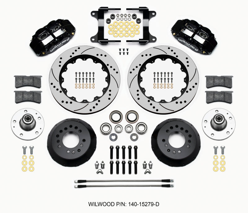 Wilwood Narrow Superlite 6R Front Hub Kit 14.00in Drilled 82-92 Camaro//Firebird 140-15279-D