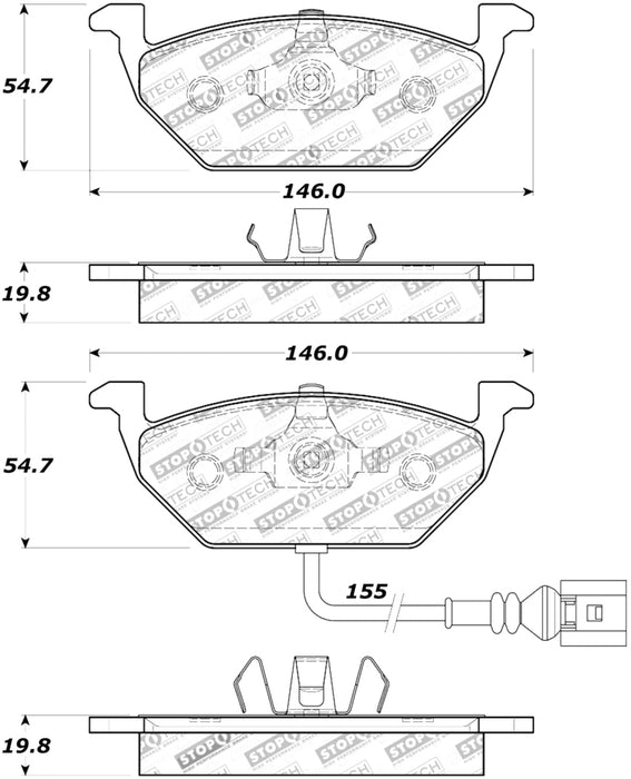 StopTech Street Touring Brake Pads 308.07681