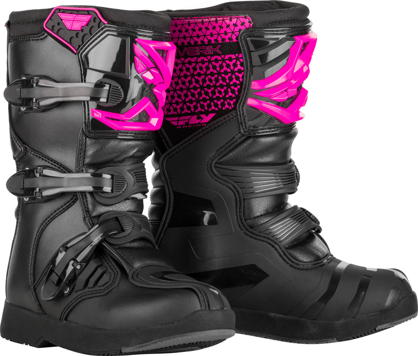 Fly Racing Maverick MX Youth and Mini Boots (Pink/Black, 2)