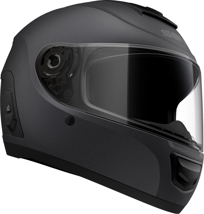 Sena Momentum Evo Helmet W/ Mesh Intercom Matte Black Md MOVM-MB00M1