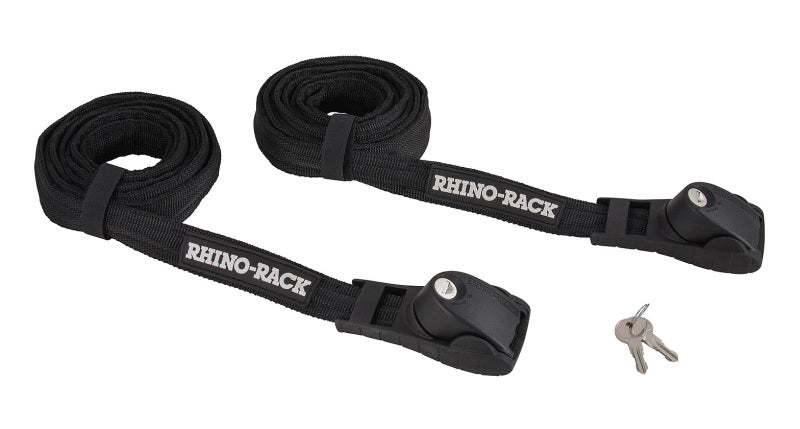 Rhino-Rack Rapid Tie Down Straps 3.5m/11.5ft Pair Black RTD35L