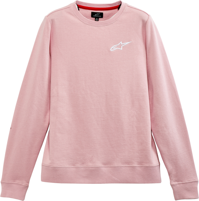 Alpinestars Women's Ageless Chest Crew Sweater (MEDIUM) (PINK)