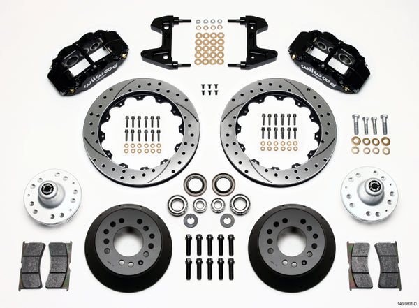 Wilwood Narrow Superlite 6R Front Hub Kit 12.88in Drilled 74-80 Pinto/Mustang II Disc Spindle only 140-9801-D