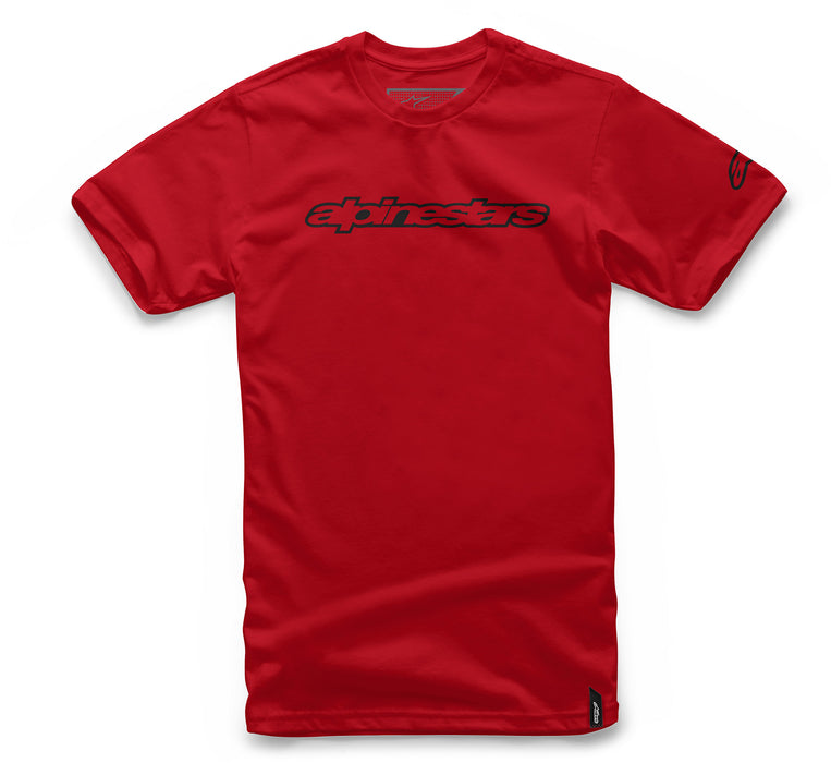 Alpinestars Wordmark Tee Red Md 1036-72015-30-M