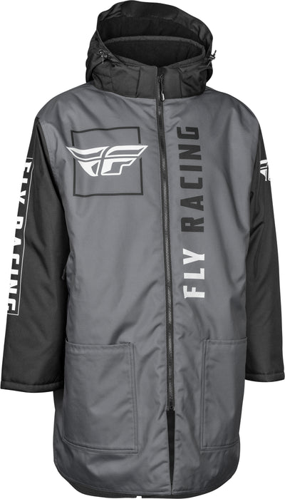 Fly Racing Pit Coat (Black/Grey, One Size)