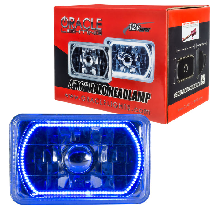 Oracle Lighting Pre-Installed Lights 4X6 In. Sealed Beam Blue Halo Mpn: 6909-002